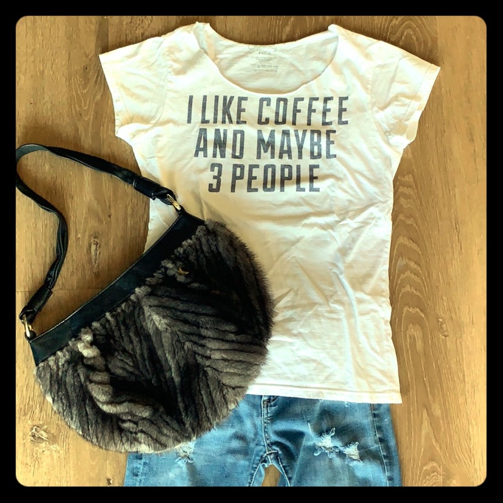 **SOLD** Short sleeve Tee I Like Coffee... M